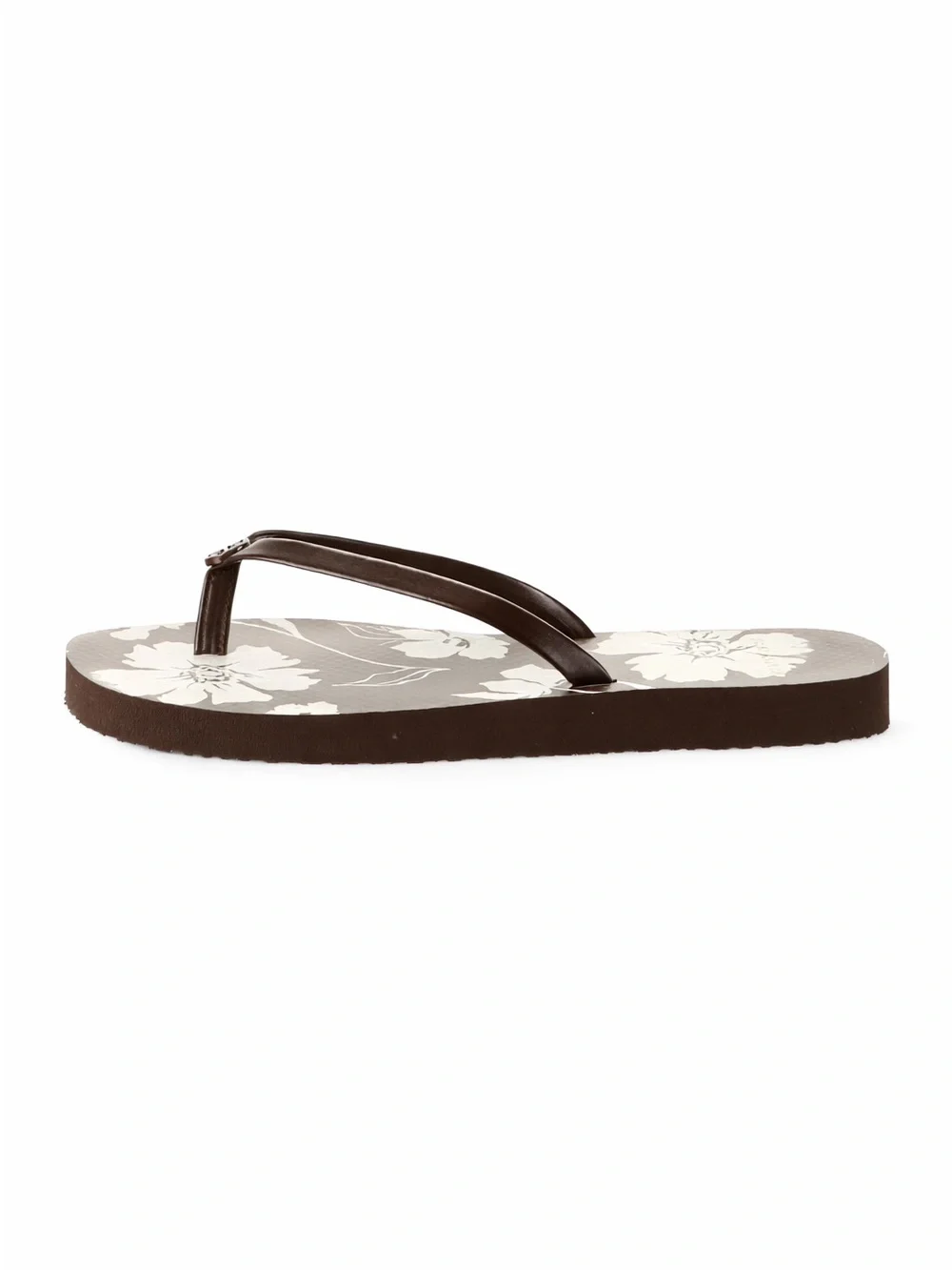 Tory Burch Mocha Falls Floral Flip Flops NWT